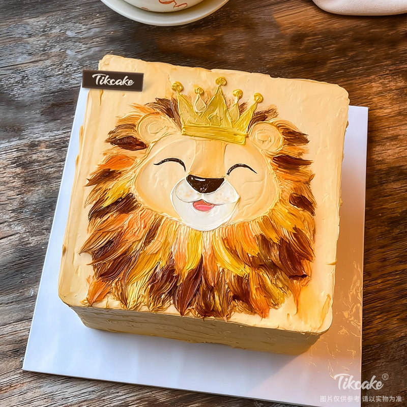 原创狮子座主题方形鲜奶蛋糕二（7.23-8.22）