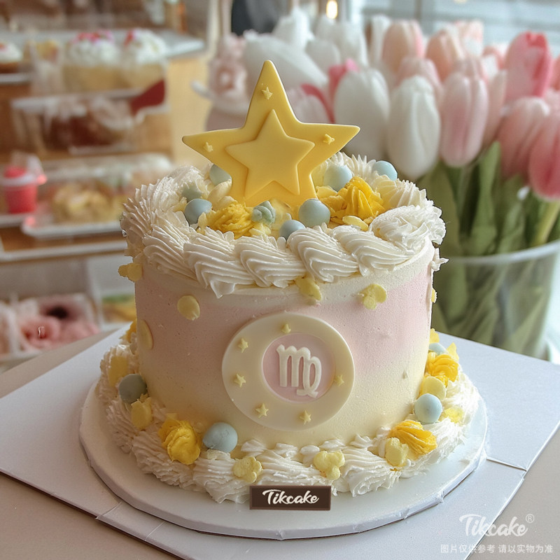 原创处女座主题翻糖鲜奶蛋糕四（8.23-9.22）