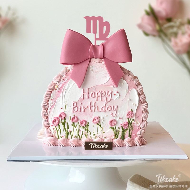 原创处女座主题翻糖鲜奶蛋糕六（8.23-9.22）