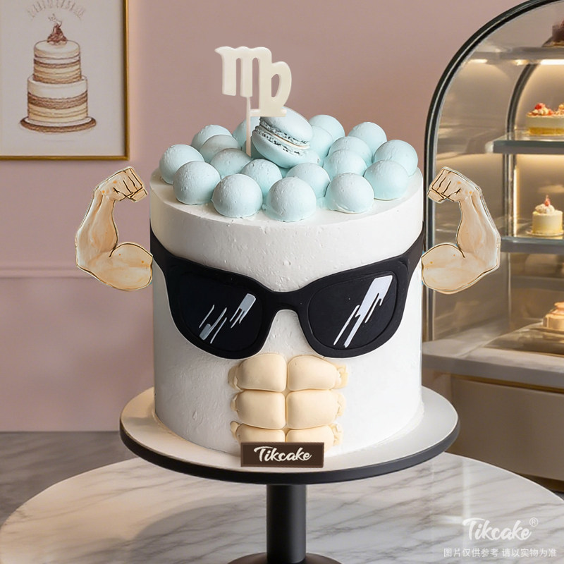 原创处女座主题翻糖鲜奶蛋糕七（8.23-9.22）