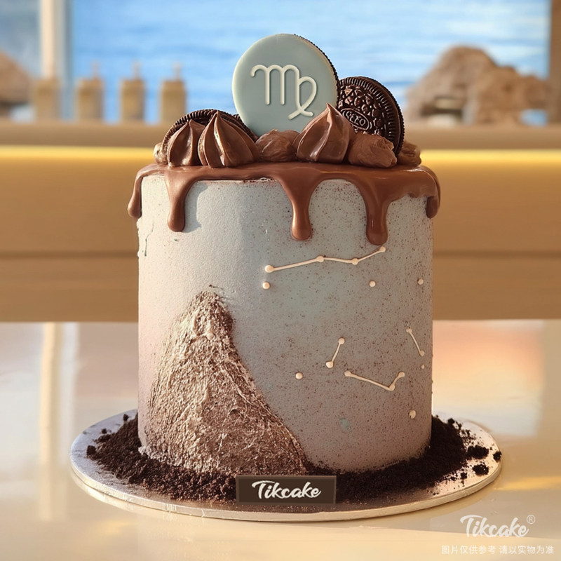原创处女座主题巧克力鲜奶蛋糕（8.23-9.22）