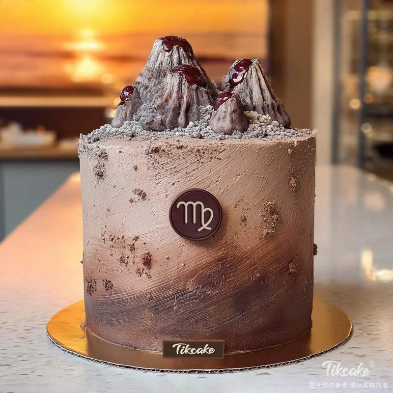 原创处女座主题巧克力鲜奶蛋糕二（8.23-9.22）