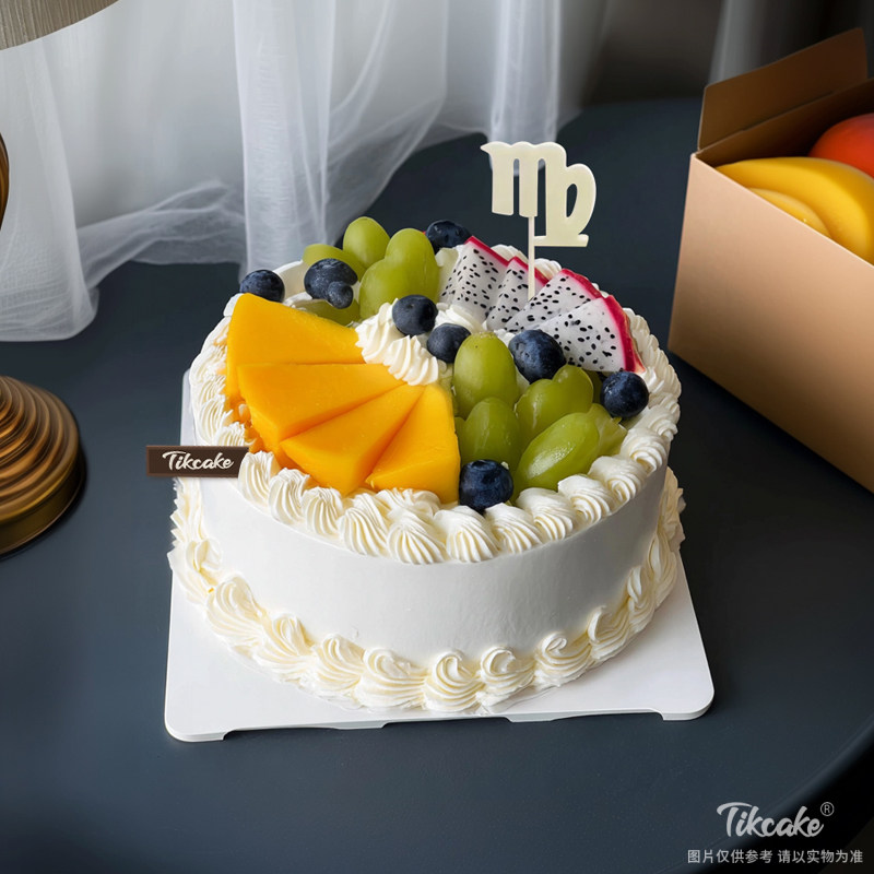原创处女座主题水果鲜奶蛋糕二（8.23-9.22）