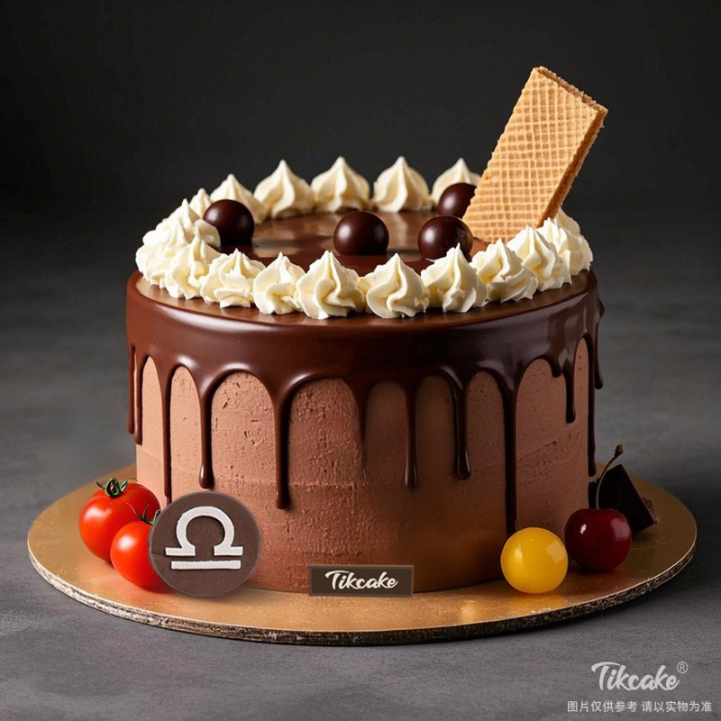 原创天秤座主题巧克力鲜奶蛋糕（9.23-10.23）