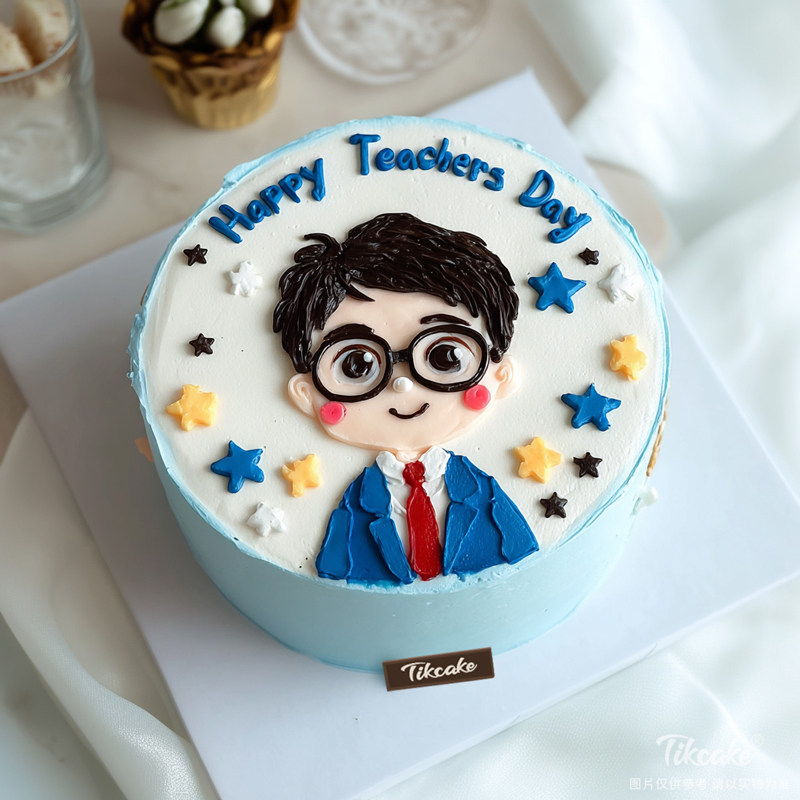 原创教师节主题鲜奶蛋糕（六）