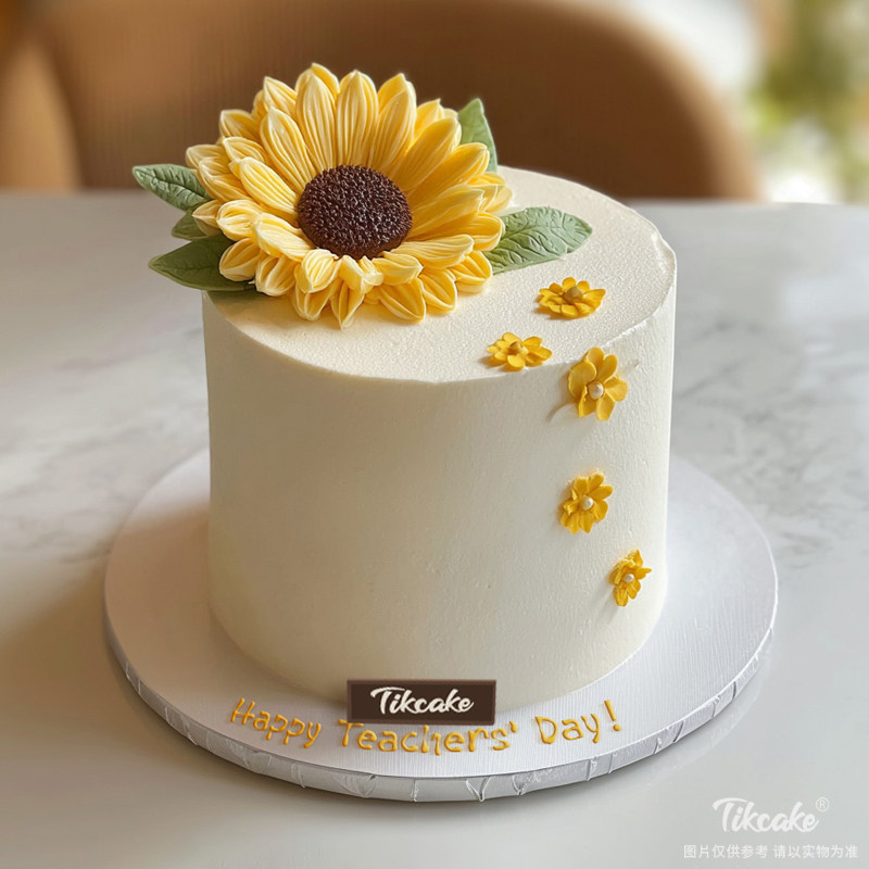原创教师节主题翻糖鲜奶蛋糕（七）