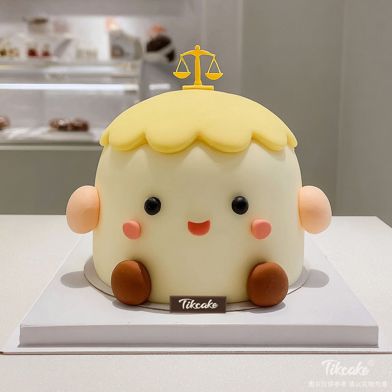 原创天秤座主题翻糖鲜奶蛋糕九（9.23-10.23）