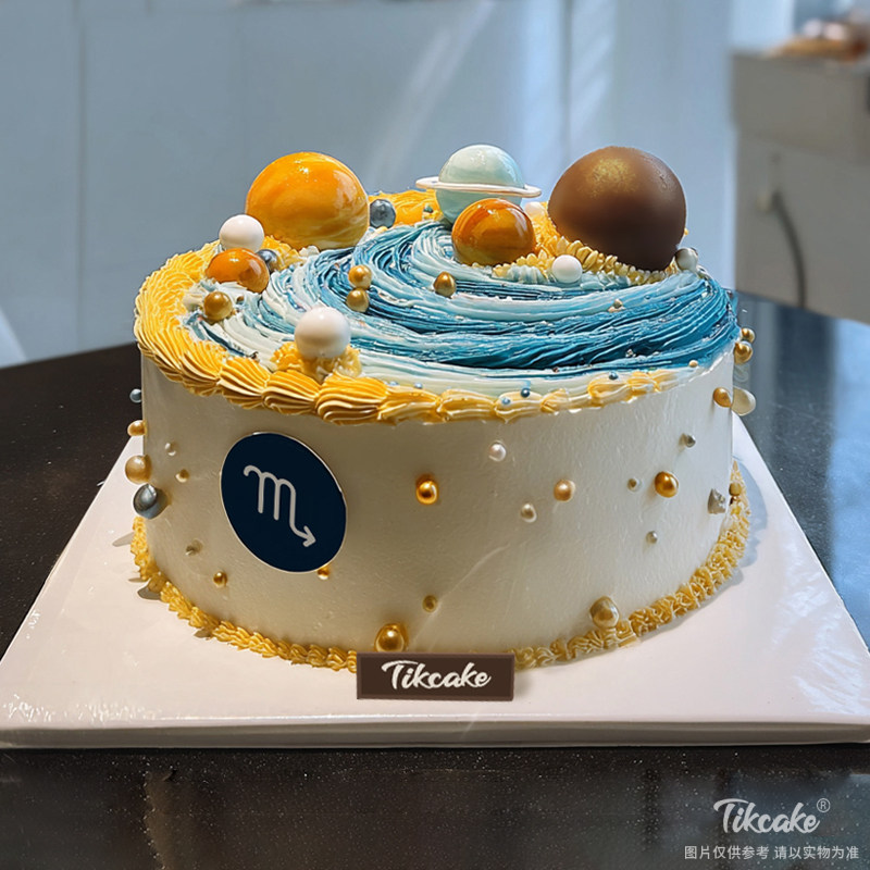 原创天蝎座主题鲜奶蛋糕二（10.24-11.22）