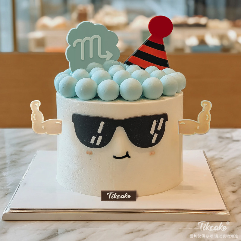 原创天蝎座主题翻糖鲜奶蛋糕十一（10.24-11.22）