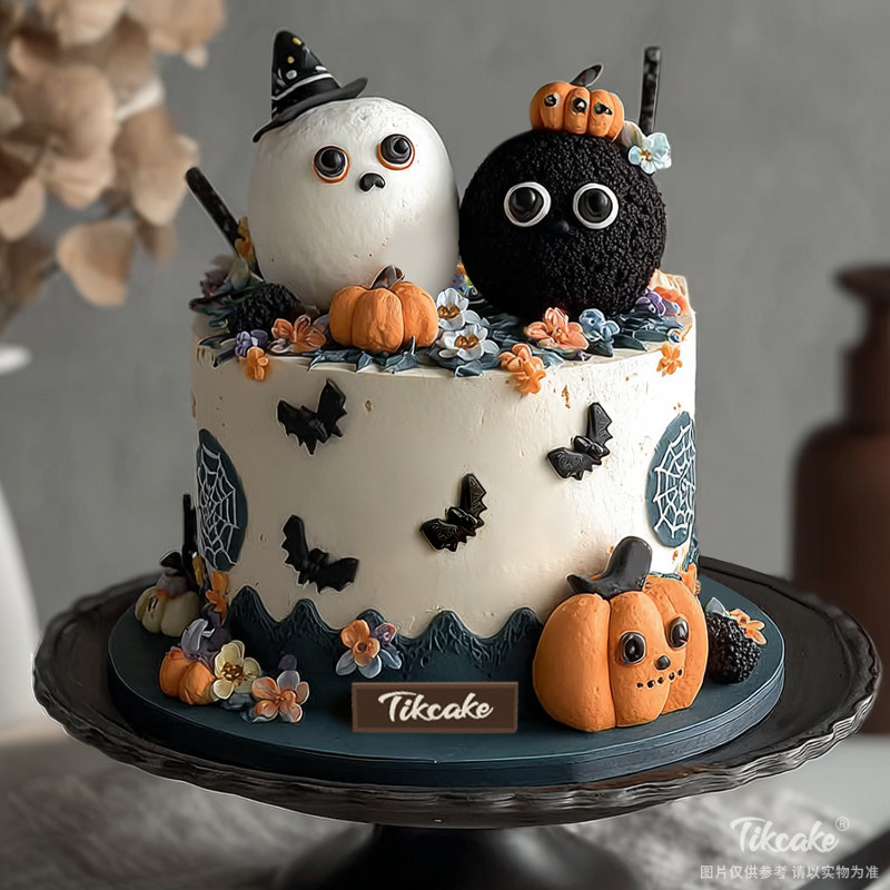 原创万圣节主题鲜奶蛋糕（二）