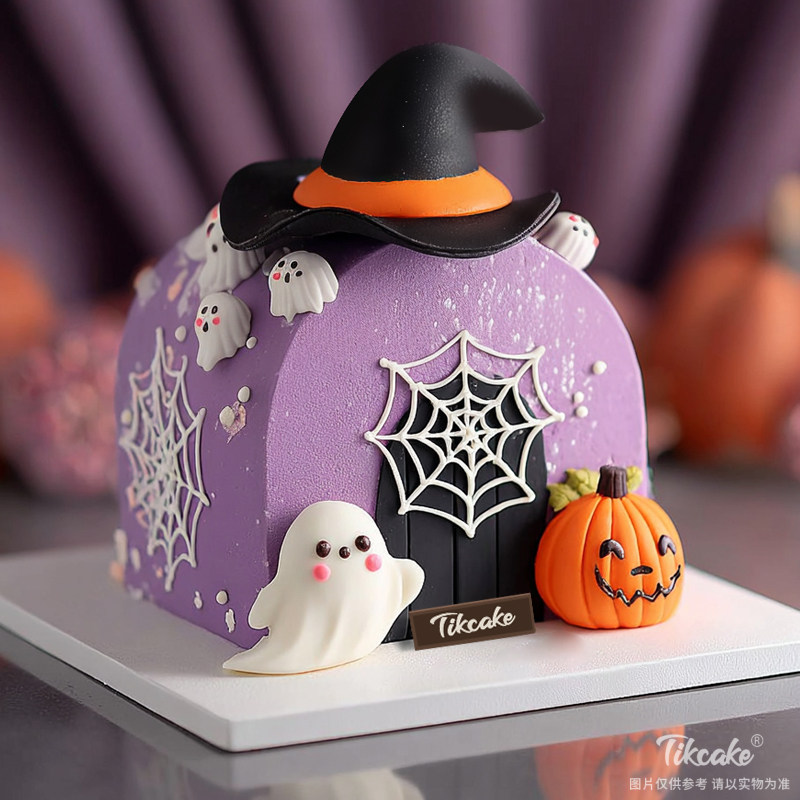 原创万圣节主题翻糖鲜奶蛋糕（十一）