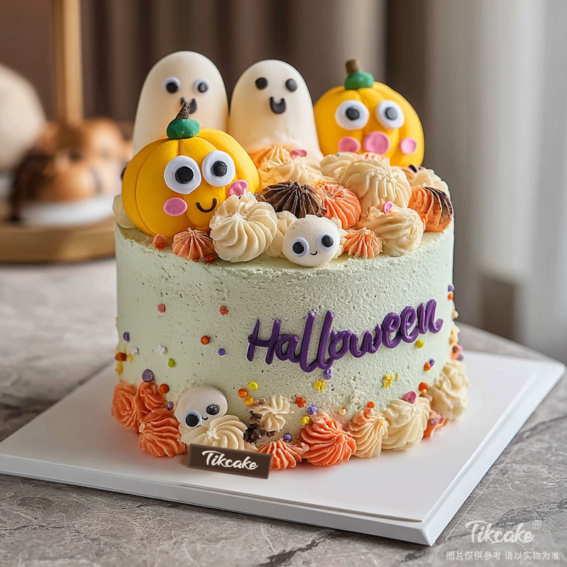 原创万圣节主题鲜奶蛋糕（三）