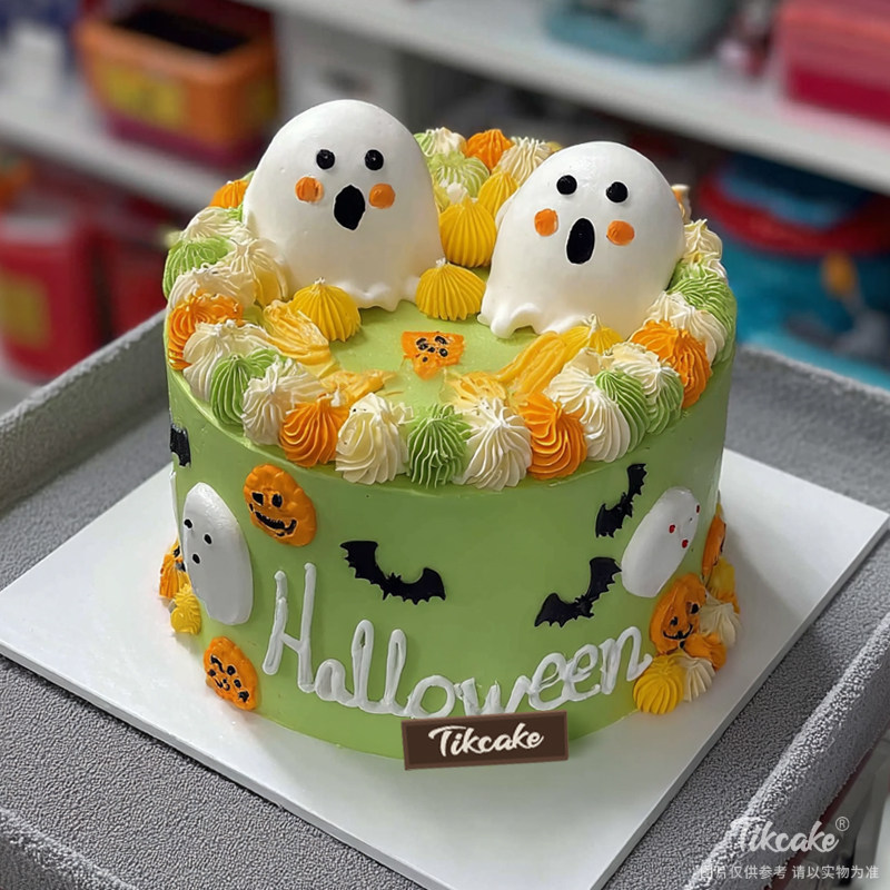原创万圣节主题鲜奶蛋糕（四）