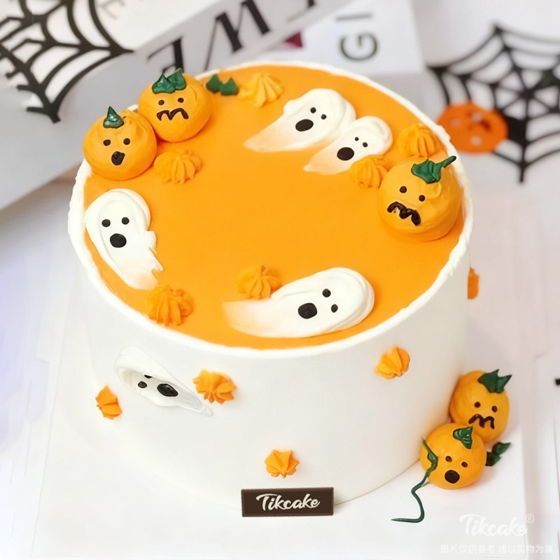 原创万圣节主题鲜奶蛋糕（六）