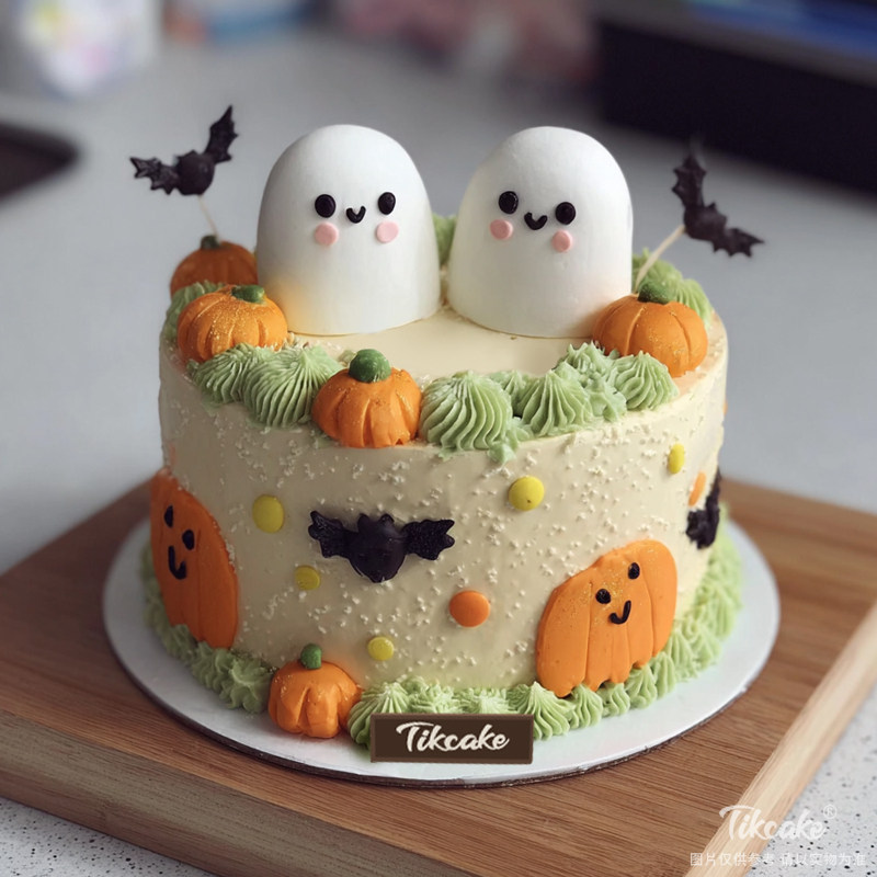 原创万圣节主题鲜奶蛋糕（七）