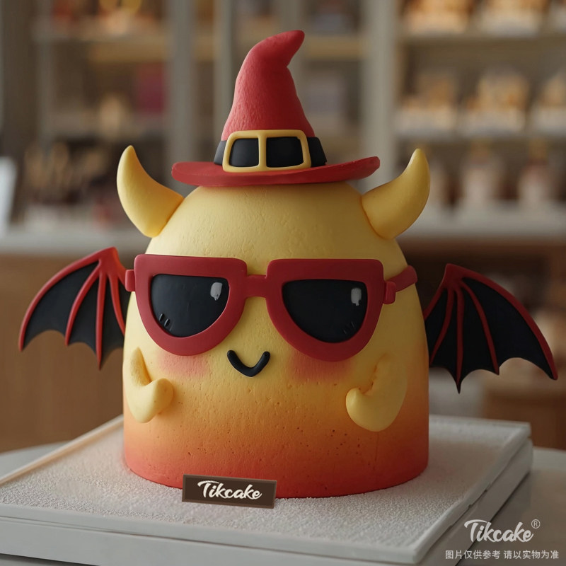 原创万圣节主题翻糖鲜奶蛋糕（二十）