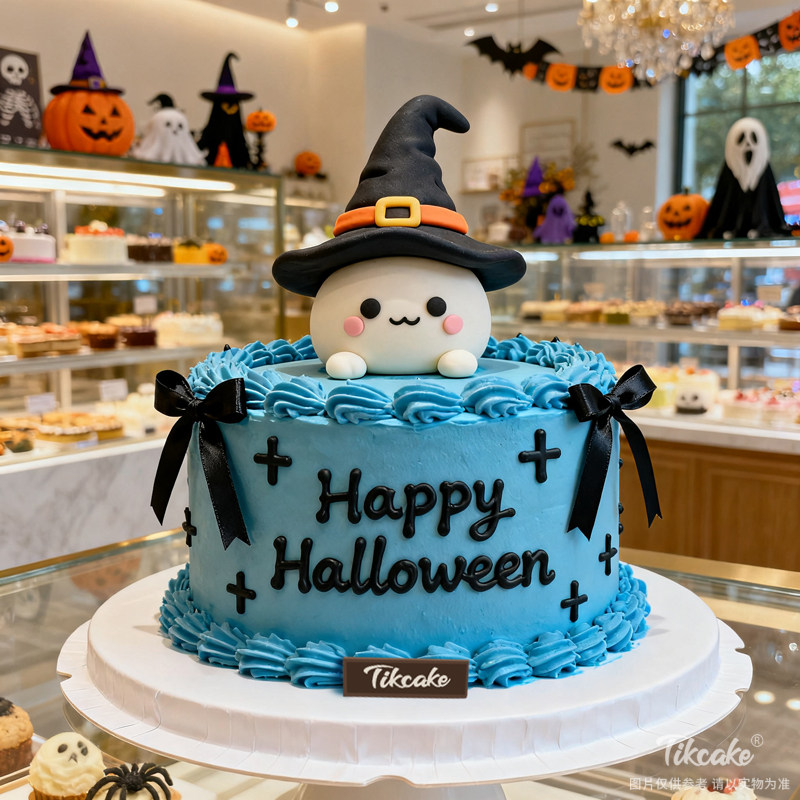 原创万圣节主题翻糖鲜奶蛋糕（二十一）