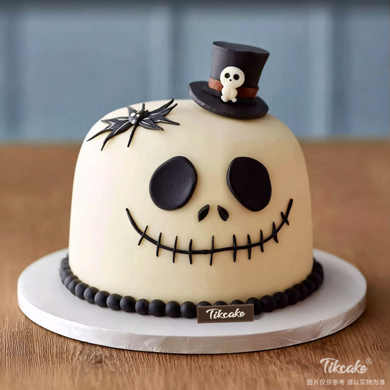 原创万圣节主题翻糖鲜奶蛋糕（二十二）