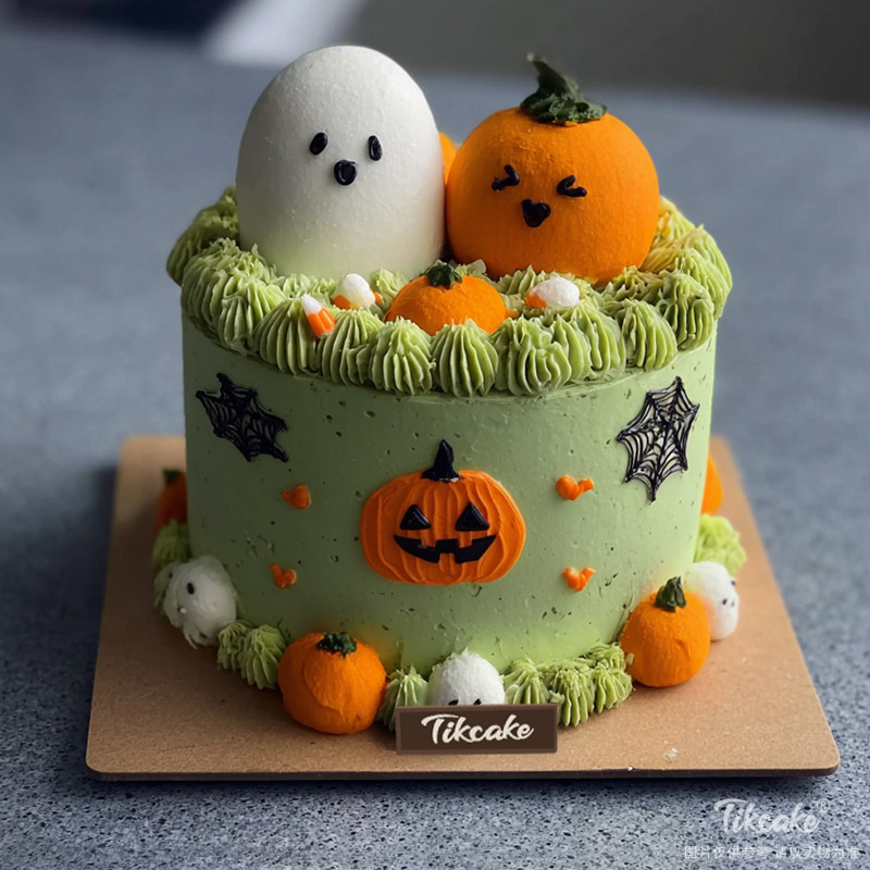 原创万圣节主题鲜奶蛋糕（九）