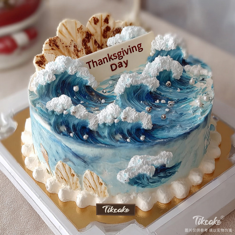 原创感恩节主题鲜奶蛋糕（二）