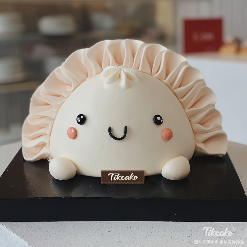 原创“立冬”主题翻糖鲜奶蛋糕