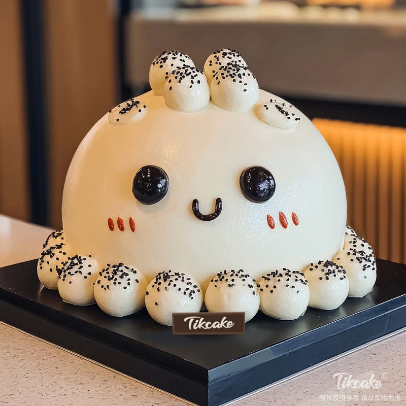 原创可爱“小汤圆”主题鲜奶蛋糕