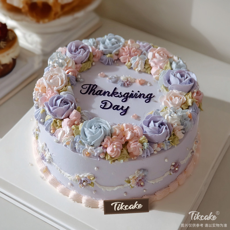 原创感恩节主题鲜奶蛋糕（三）
