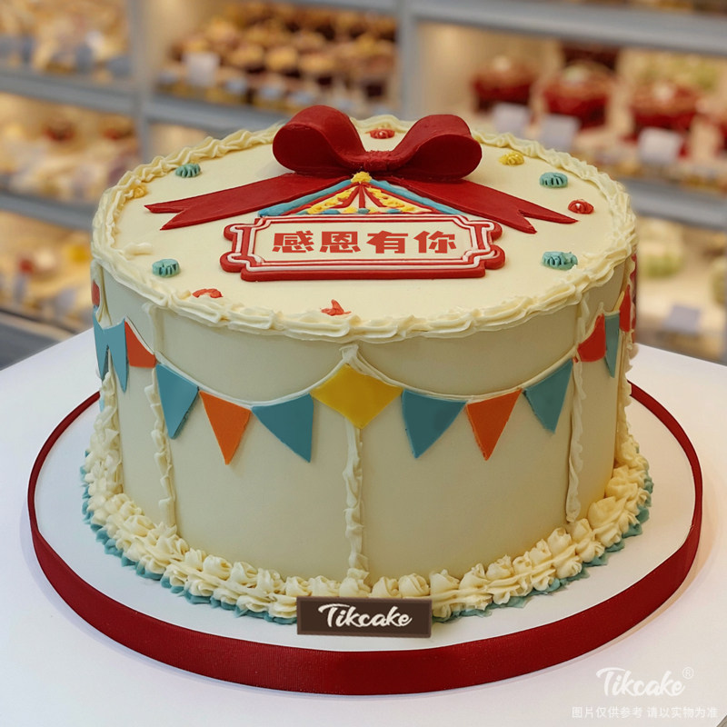 原创感恩节主题翻糖鲜奶蛋糕（四）