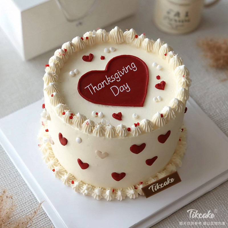 原创感恩节主题鲜奶蛋糕（四）