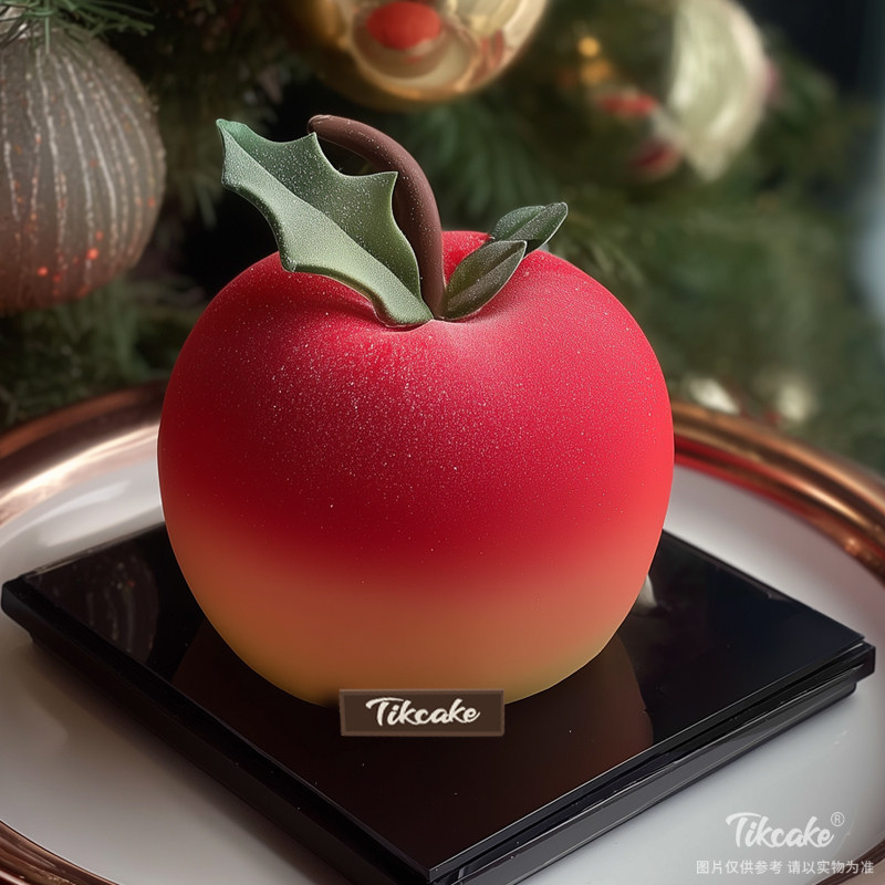 原创“苹果”主题翻糖鲜奶蛋糕