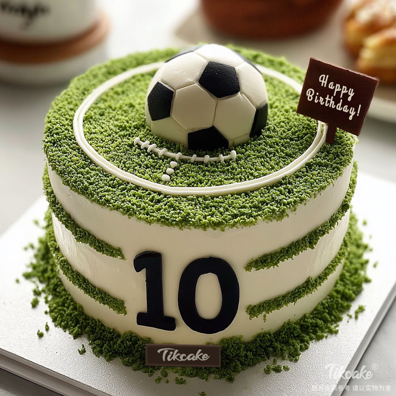 原创“足球”主题翻糖鲜奶蛋糕