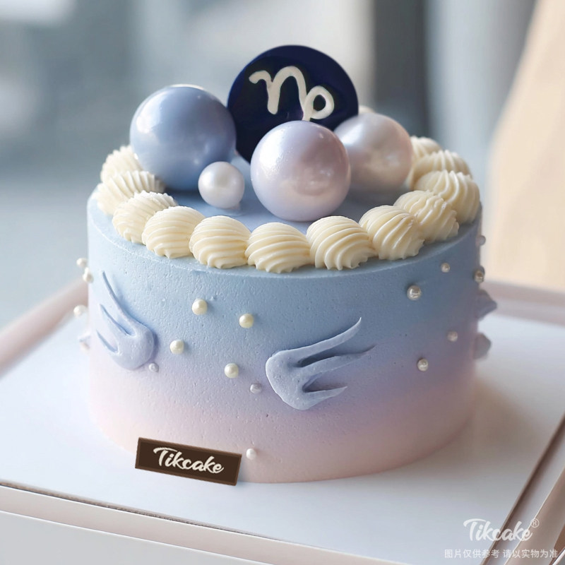 原创摩羯座主题鲜奶蛋糕七（12.22-1.19）