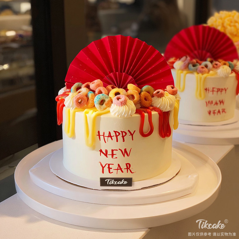 原创2026新年主题鲜奶蛋糕（五）