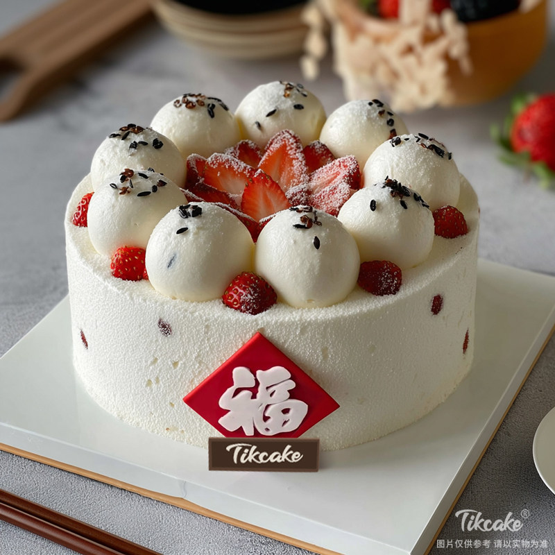 原创“福”主题鲜奶蛋糕（二）