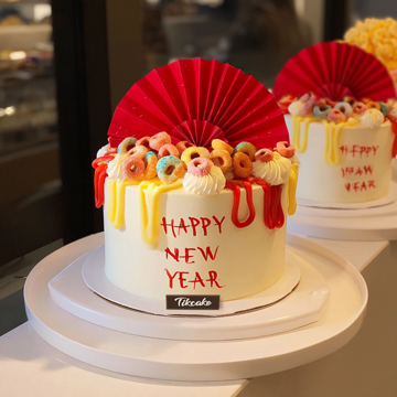 原创2026新年主题鲜奶蛋糕（五）