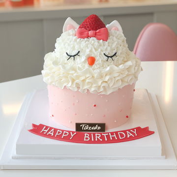 原创可爱小猫主题鲜奶蛋糕（三）