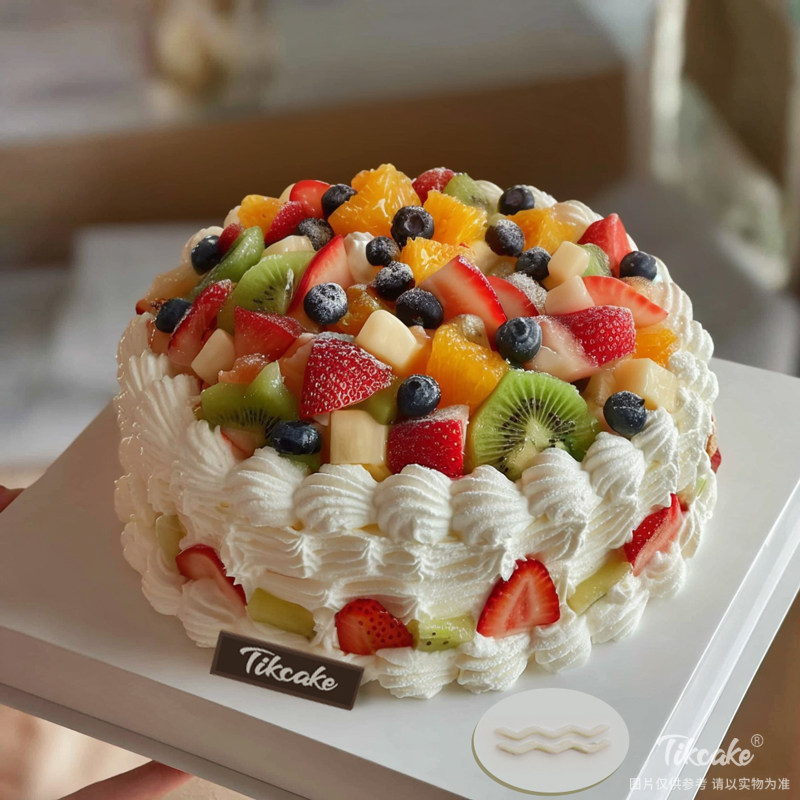 原创水瓶座主题水果鲜奶蛋糕三（1.20-2.18）
