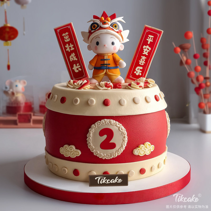 原创宝宝周岁主题翻糖鲜奶蛋糕（二）