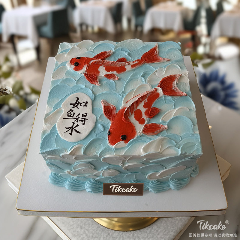 原创双鱼座主题鲜奶蛋糕十二（2.19-3.20）