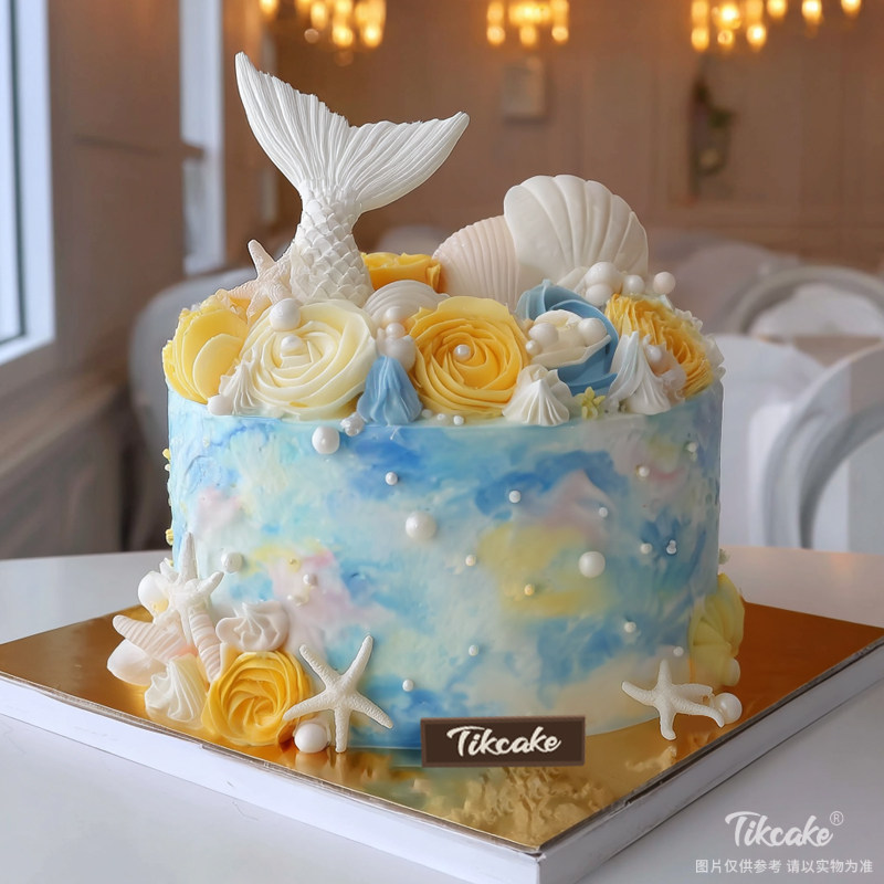 原创双鱼座主题鲜奶蛋糕十五（2.19-3.20）