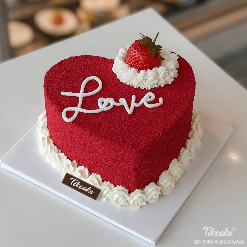 原创爱心主题鲜奶蛋糕（三十五）