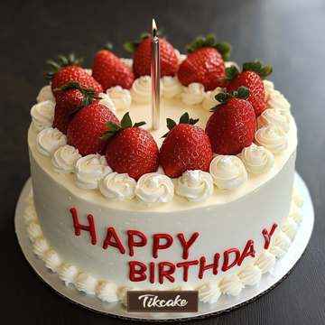 原创草莓主题水果鲜奶蛋糕（六）