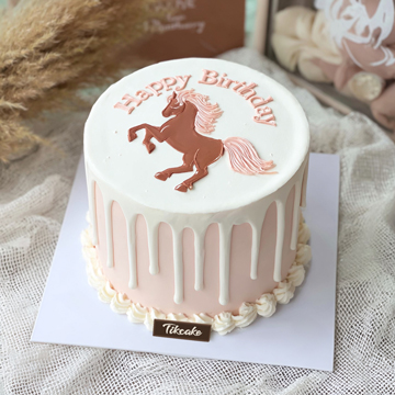 原创十二生肖马主题鲜奶蛋糕（四）