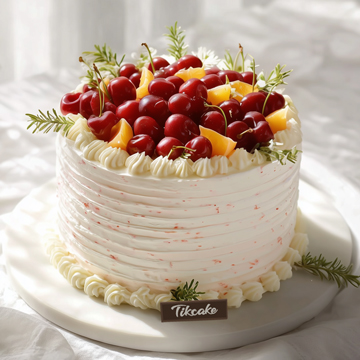 原创车厘子主题水果鲜奶蛋糕