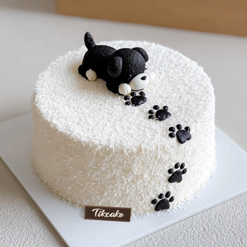 原创十二生肖狗主题翻糖鲜奶蛋糕（三）