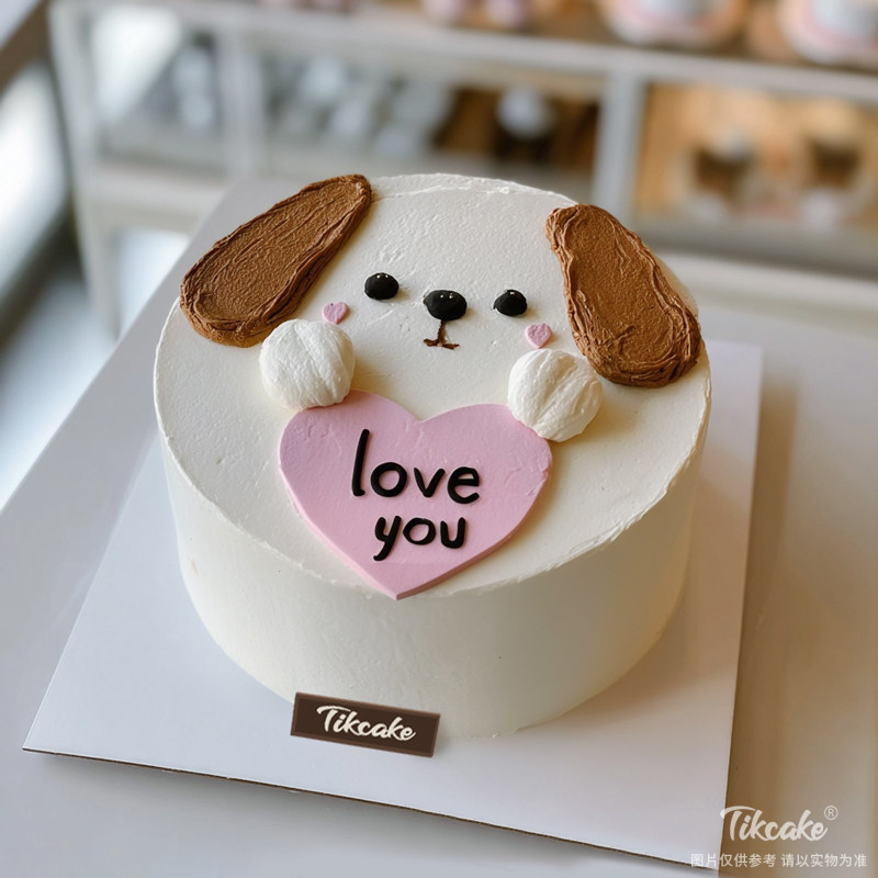 原创十二生肖狗主题鲜奶蛋糕（七）