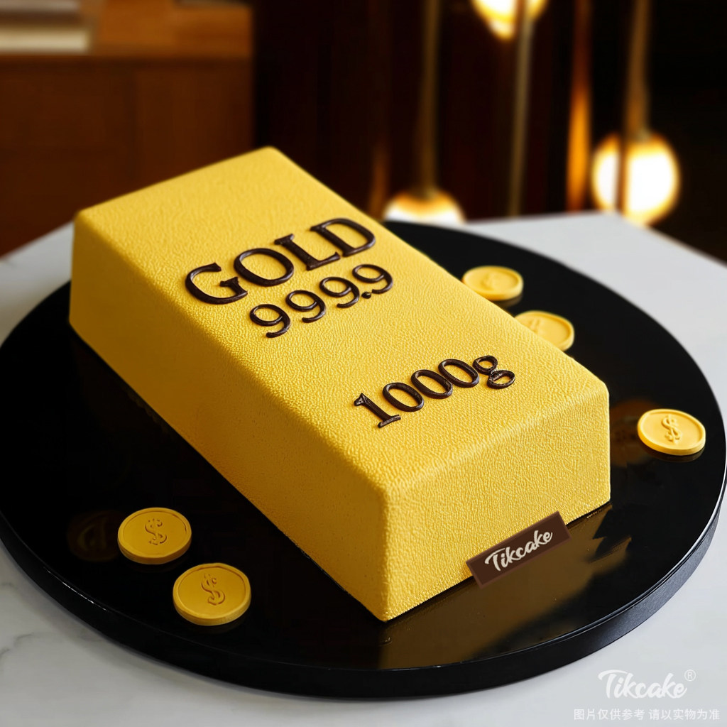 原创“金条”主题鲜奶蛋糕