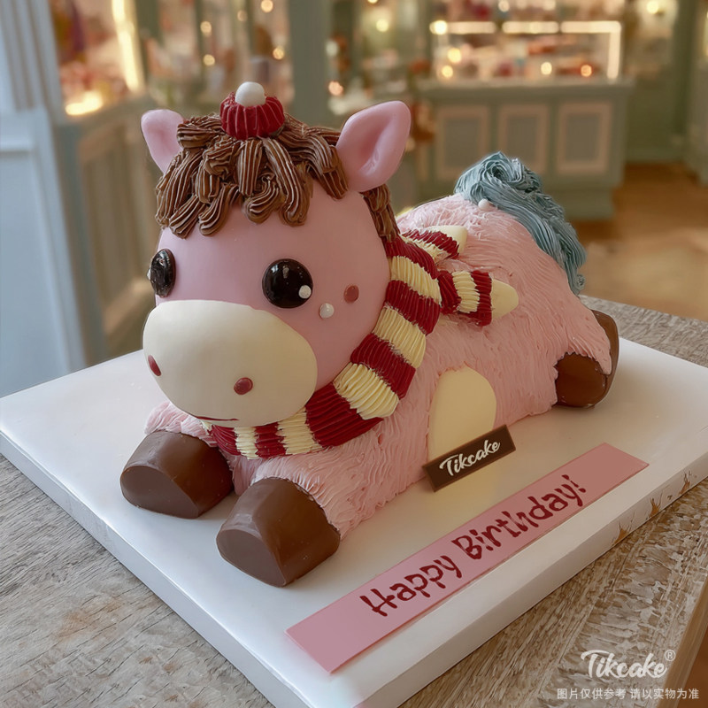 原创十二生肖马主题鲜奶蛋糕（六）