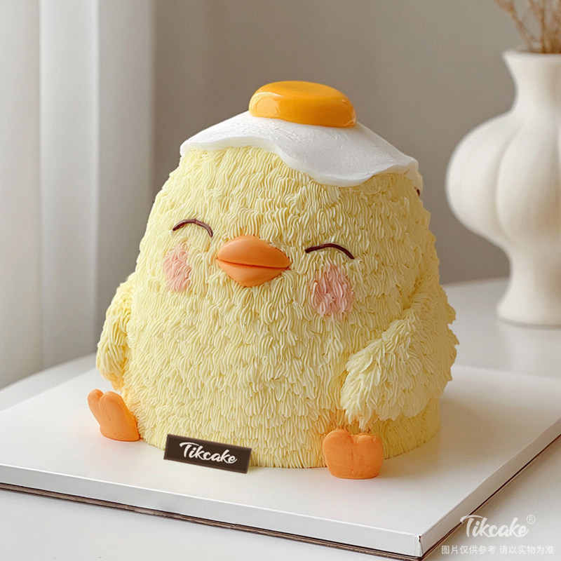 原创十二生肖鸡主题翻糖鲜奶蛋糕（五）