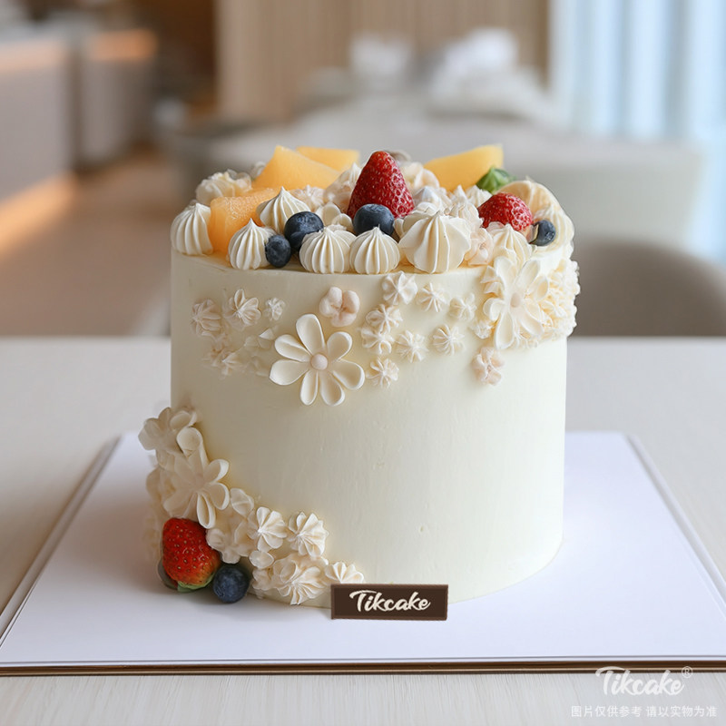 原创小清新水果鲜奶蛋糕（八）